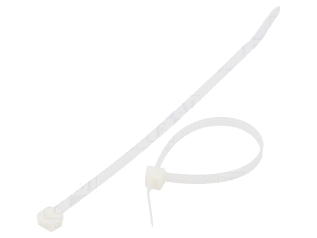 Kabelbinder; L: 160mm; W: 4,8mm; polyamide; 222N; natuurlijk Kabelbinder; L: 160mm; W: 4,8mm; polyamide; 222N; natuurlijk